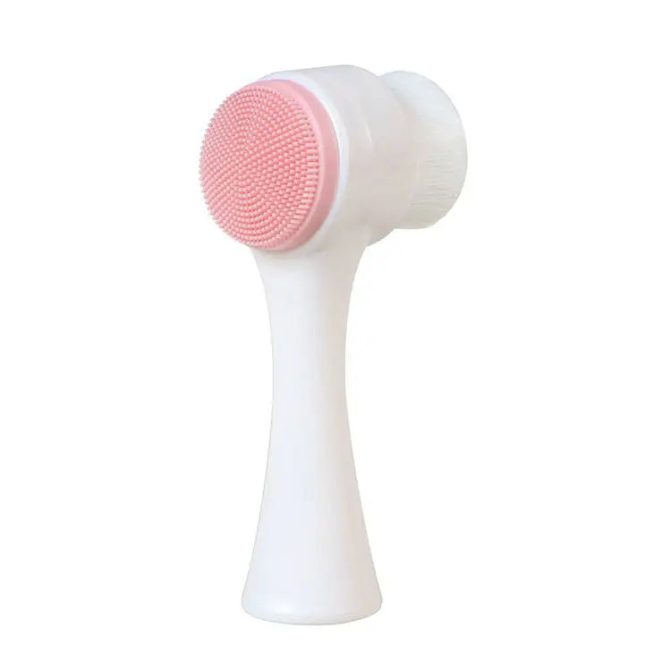 Brosse Visage Silicone Double Face 3D - Nettoyage Profond + Massage Exfoliant Doux