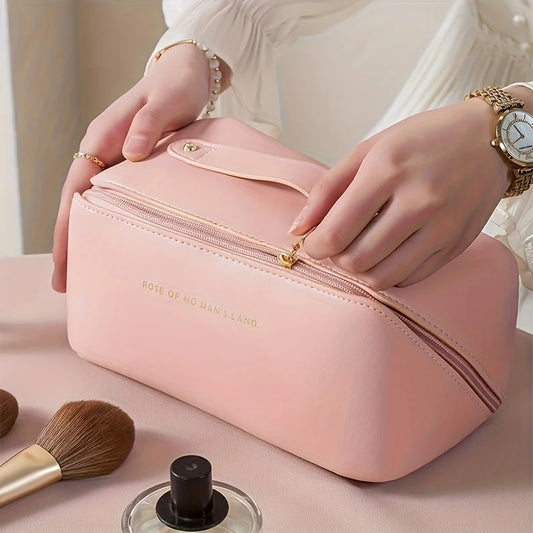 Trousse de Maquillage de Voyage Luxe - Grande Trousse Organisateur avec Compartiments