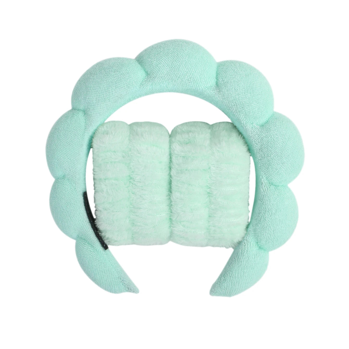 Set Spa 3-en-1 Bandeau + Bracelets Microfibre - Bandeau Bulle Absorbant pour Visage et Douche