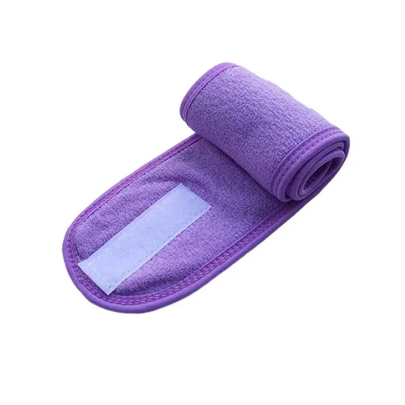 Bandeau Maquillage Réglable en Éponge - Bandeau Spa Douche Yoga Doux et Absorbant