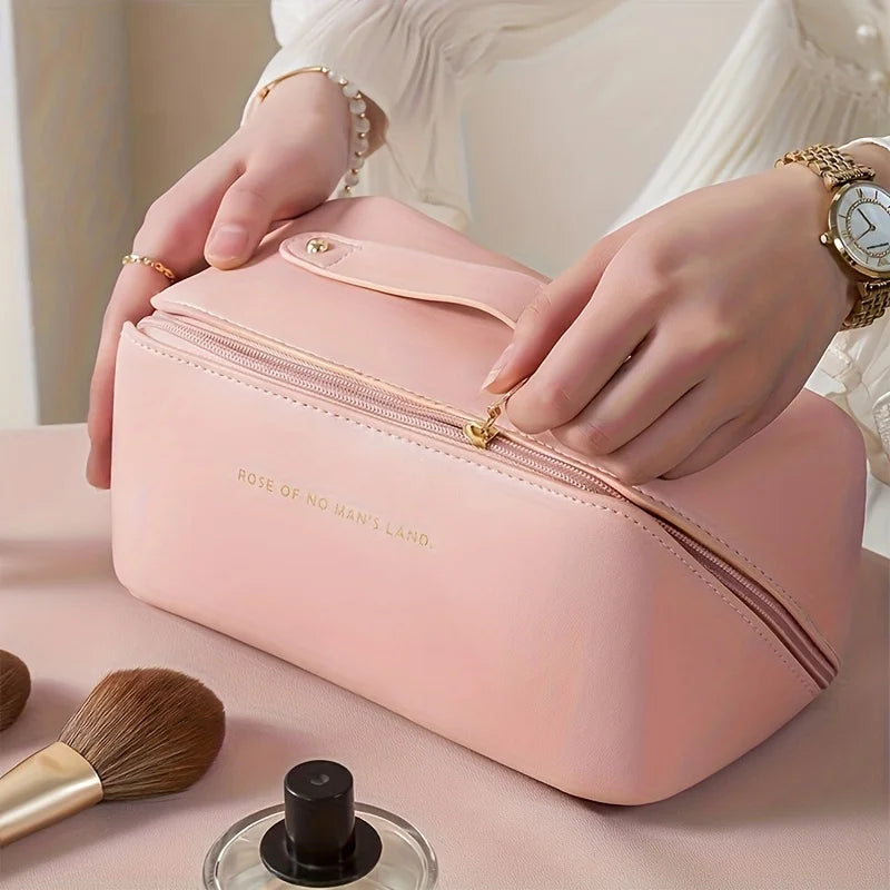 Trousse de Maquillage de Voyage Luxe - Grande Trousse Organisateur avec Compartiments