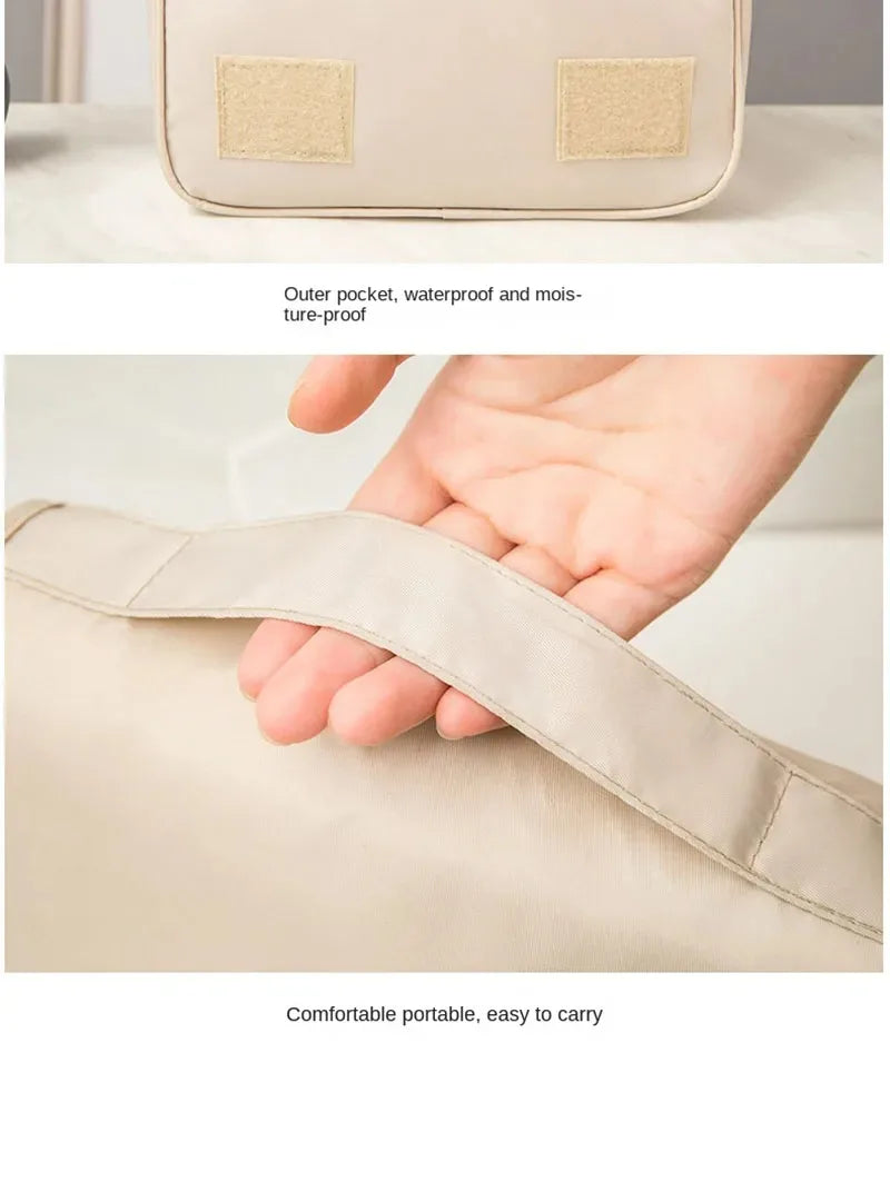 Sac de maquillage de voyage de haute qualité, organisateur de produits de toilette étanche pour femmes, nécessaire de salle de bain, pochette de lavage, sac de rangement de maquillage à crochet