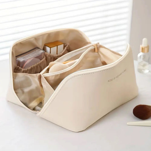Trousse de Maquillage de Voyage Luxe - Grande Trousse Organisateur avec Compartiments