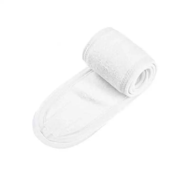 Bandeau Maquillage Réglable en Éponge - Bandeau Spa Douche Yoga Doux et Absorbant