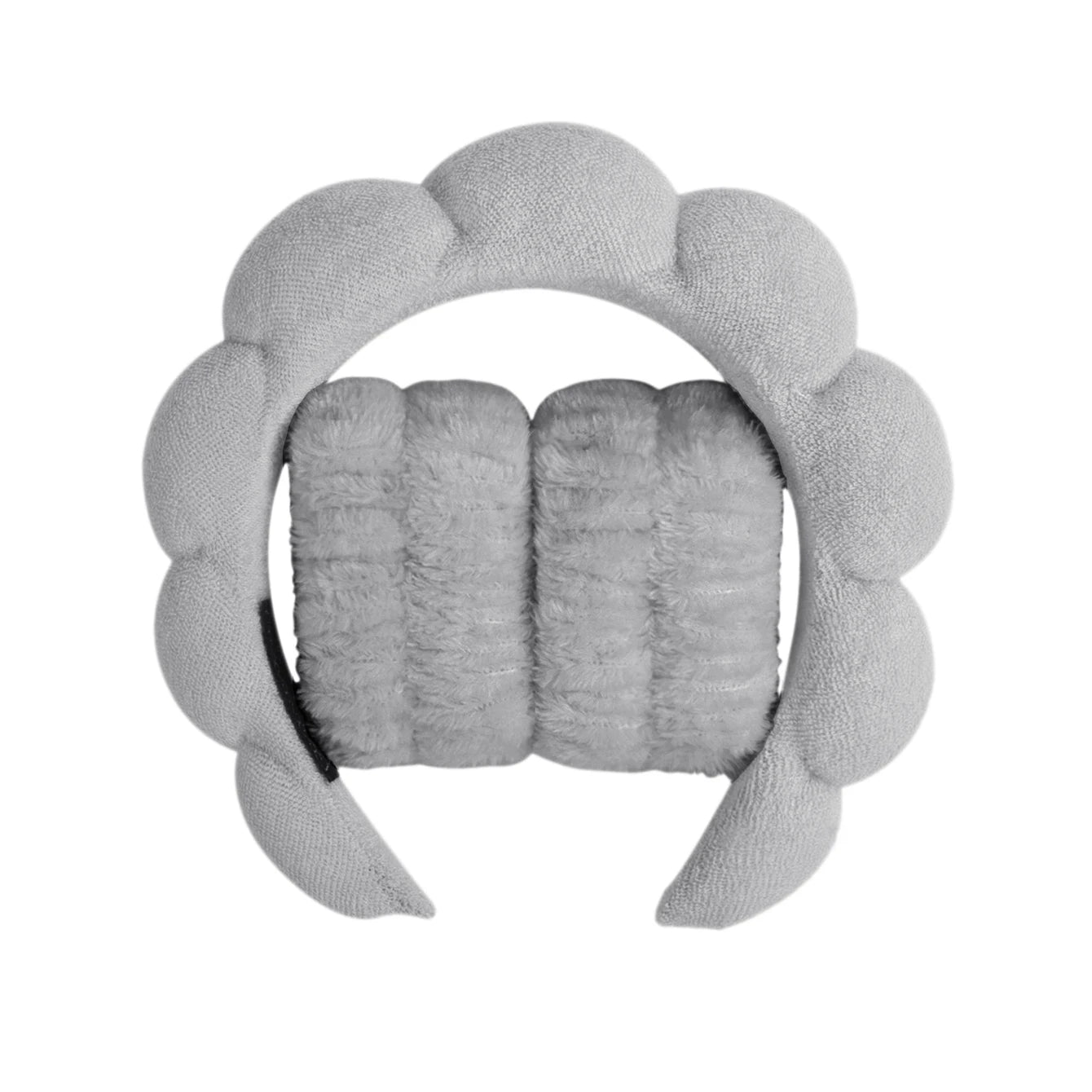 Set Spa 3-en-1 Bandeau + Bracelets Microfibre - Bandeau Bulle Absorbant pour Visage et Douche