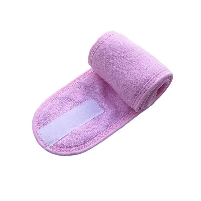 Bandeau Maquillage Réglable en Éponge - Bandeau Spa Douche Yoga Doux et Absorbant