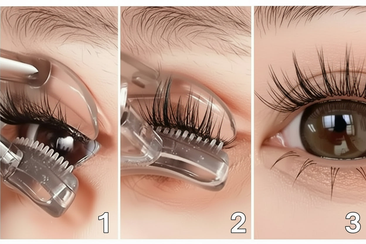 Courbe-Cils Pro Transparent - Grand + Coin pour Volume Parfait